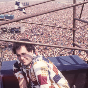 Ira Blacker at Ontario Jam 1974. A top rock and roll band agent, with new memoir, Once A King, Now A Prince, a true life story.