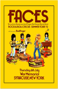 What would a non fiction be without a circus with Rod Stewart?