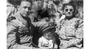 Ira Blacker with Herb and Lena Derman, at 2 years old and the king of the devils