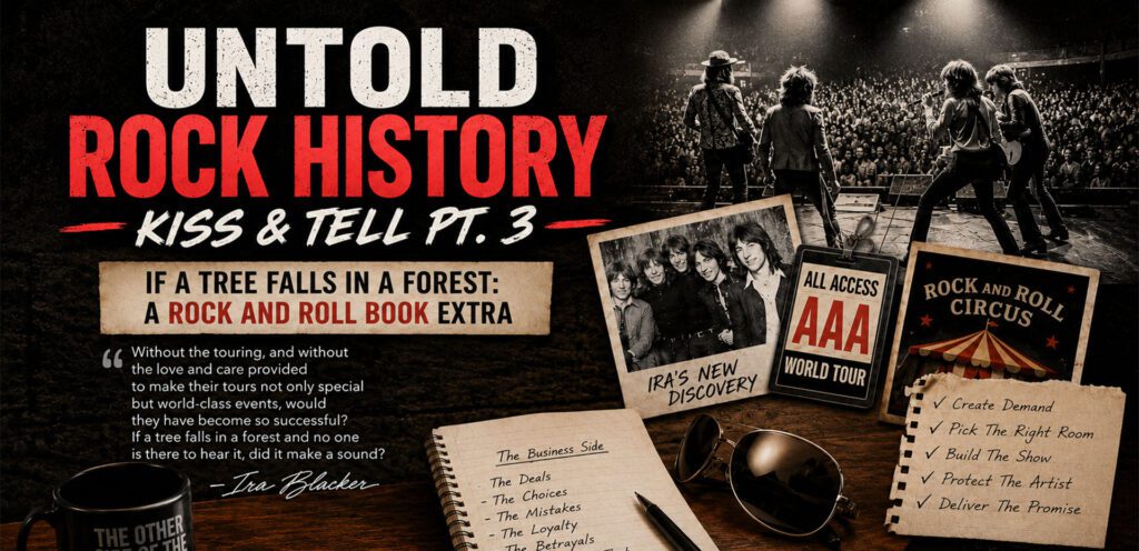 Untold rock history by Ira Blacker, author of Once A King, Now A Prince.