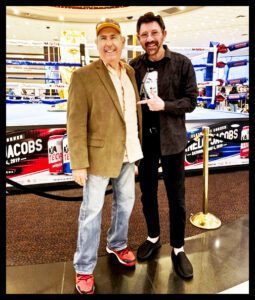 In Las Vegas, with me on the left and Barry Richards on right.