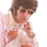 My photo of Dick Klotzman, the Elvis of concert promotion in my music autobiography.