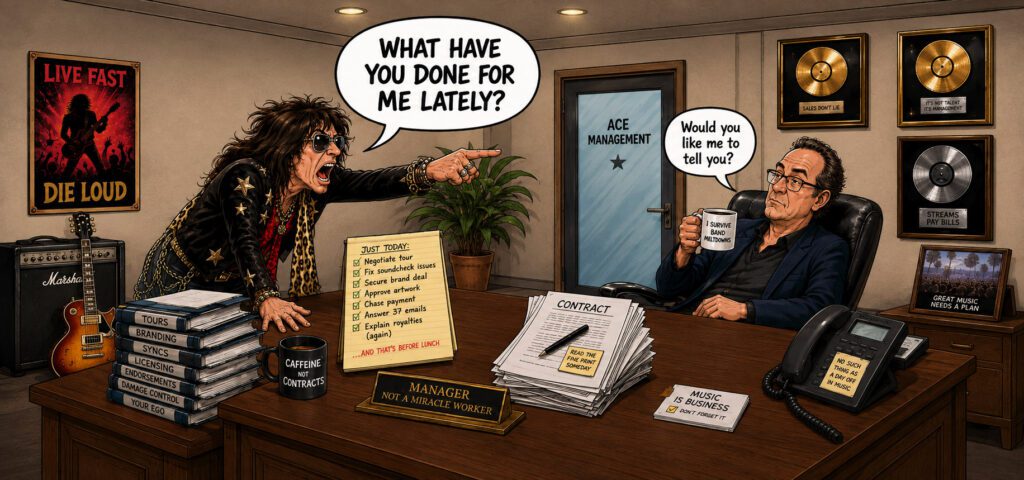 MUSIC BUSINESS STORY: THE OTHER SIDE OF THE DESK