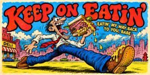 Pastrami on rye, was a favorite comfort food of Ira Blacker and the best rock n roll memoirs.
